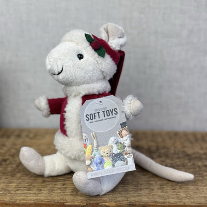 Jellycat Merry Mouse - Mouse In Santa Outfit Retired Christmas Mouse 8"
