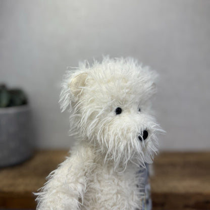 Jellycat Angora Blizzard Bear - Fluffy Medium White Bear Soft Toy Retired 12"