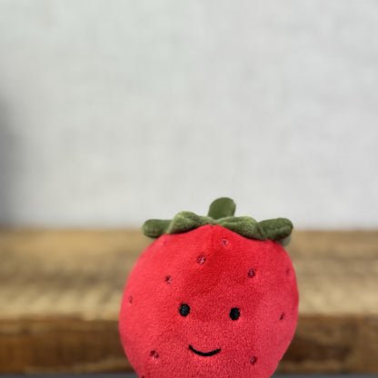 Jellycat Fabulous Fruit Strawberry - Soft Toy Play Food - Fruit Soft Toy 4” Tags