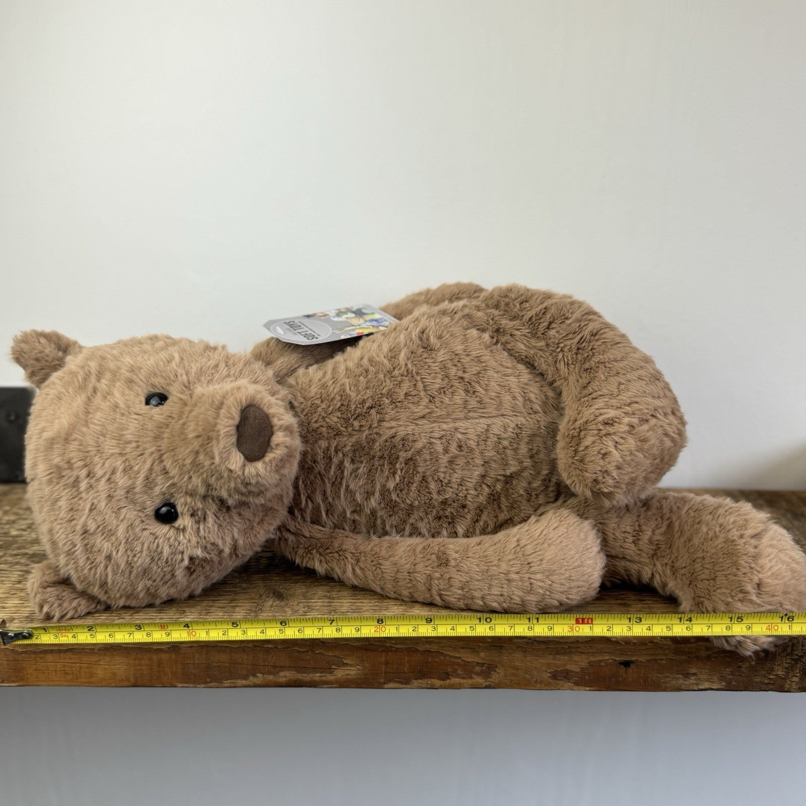 Jellycat Large Cocoa Bear - Large Brown Textured Retired Bear 16"