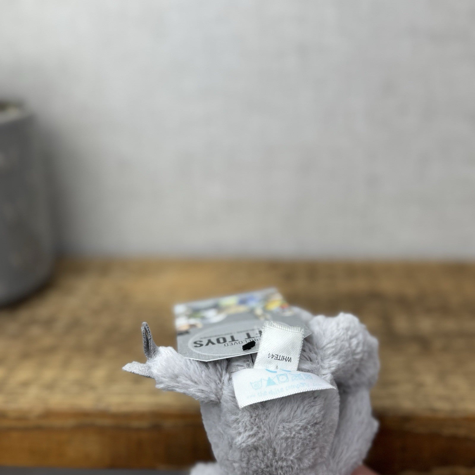 The Little White Company Tiny Bashful Grey Elephant - Mini Elephant (Jellycat) 