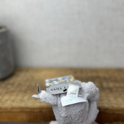 The Little White Company Tiny Bashful Grey Elephant - Mini Elephant (Jellycat) 