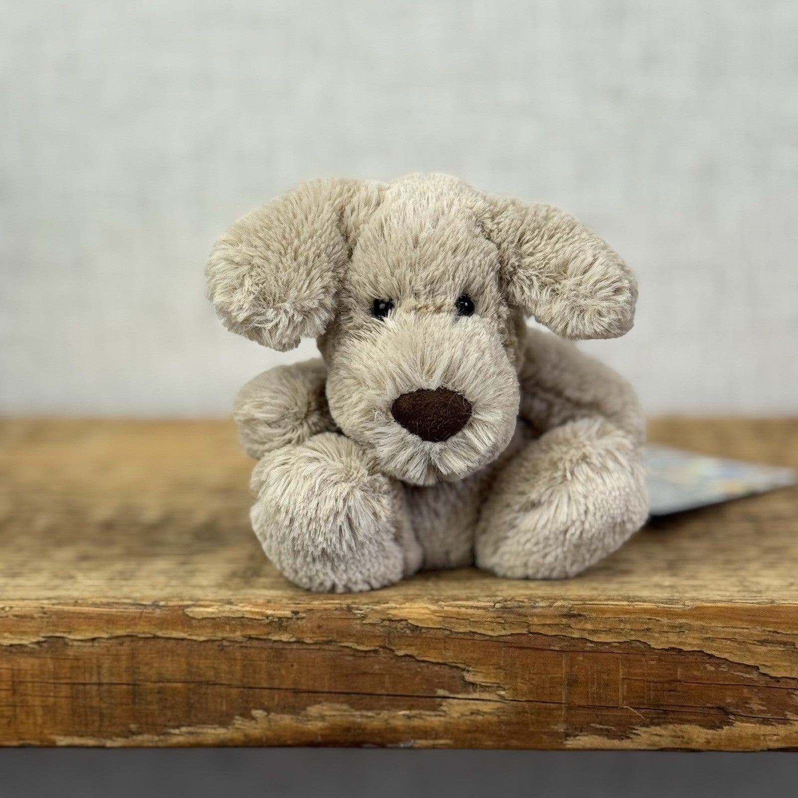 Jellycat Baby Poppet Puppy Dog - Baby Poppet Tiny Size Beige Puppy NWOT 4"