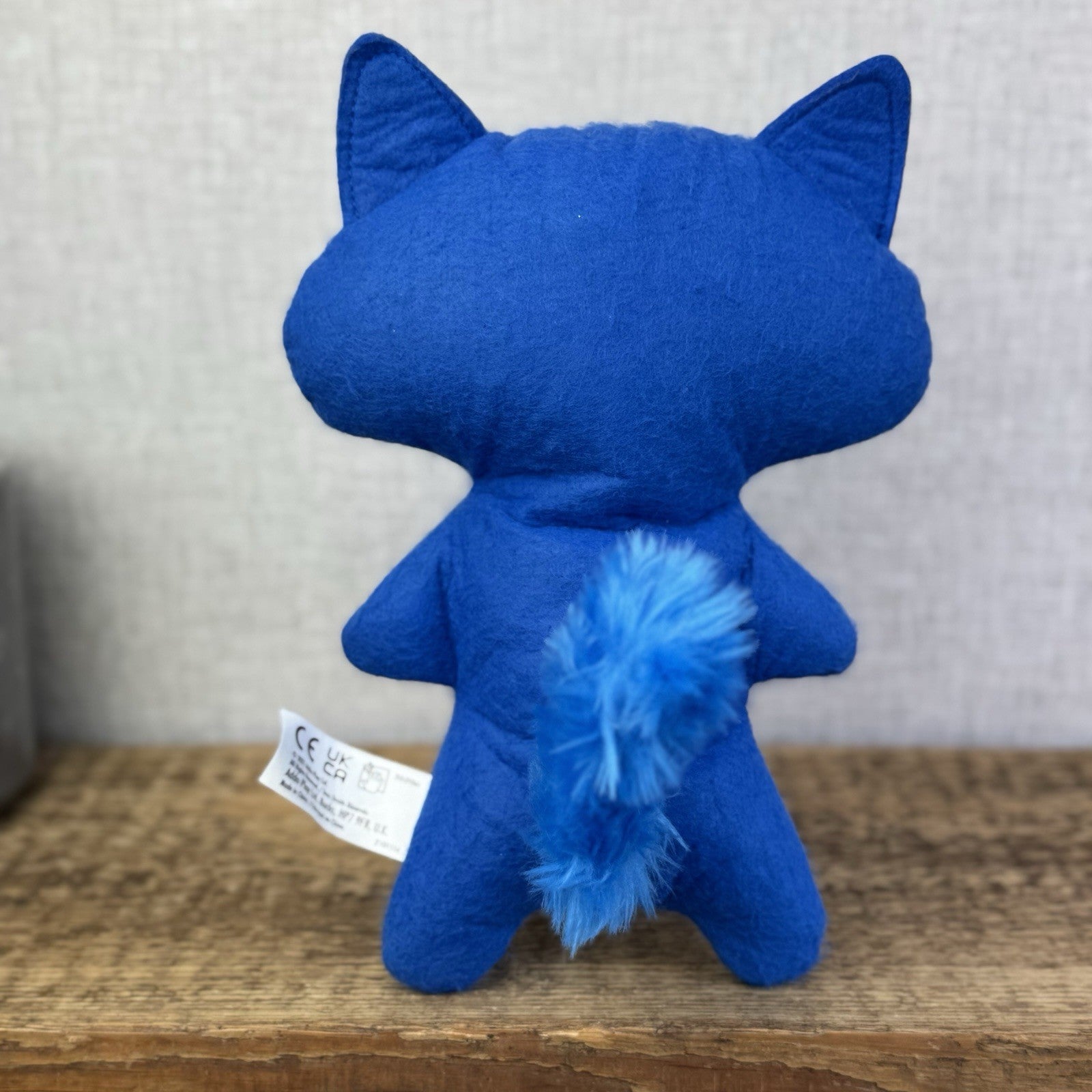Fuggler Funny Ugly Monster Suspicious Fox Blue & Keyring Set Rare Felt Retired 