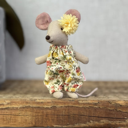 Maileg Mouse Clothes - Floral Romper & Headband Retired 2017 (Clothes Only)