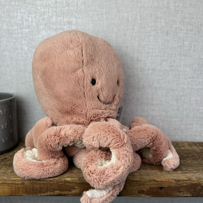 Jellycat Large Odell Octopus - Peach Large Octopus Beanie Retired Pink 20” NWOT