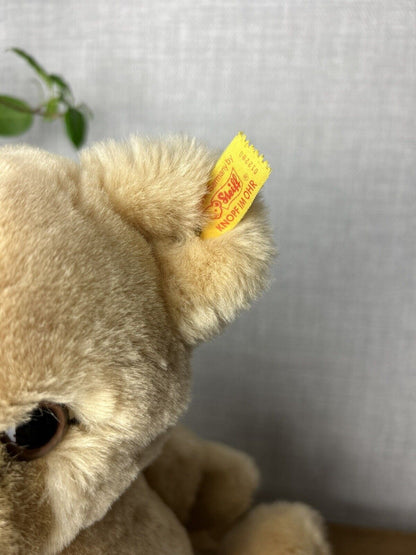 Steiff Petsy Blonde Bear 012280 - Medium Vintage 5 Way Jointed Steiff Bear Light