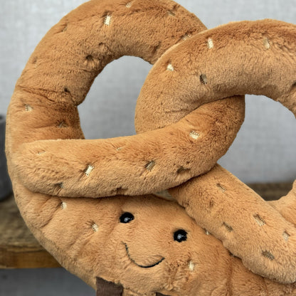 Jellycat Huge Amuseable Pretzel - Huge Pretzel Soft Toy Beanie Retired Large 12”
