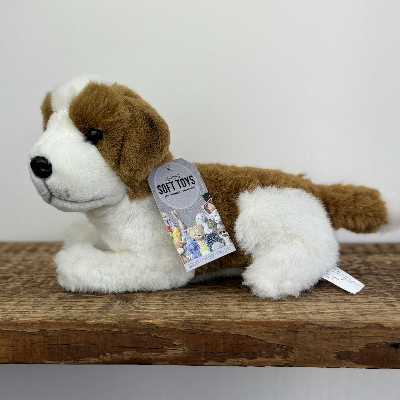 E&J classic St Bernard Puppy Dog - Vintage Dog Soft Toy Realistic Life Like Dog