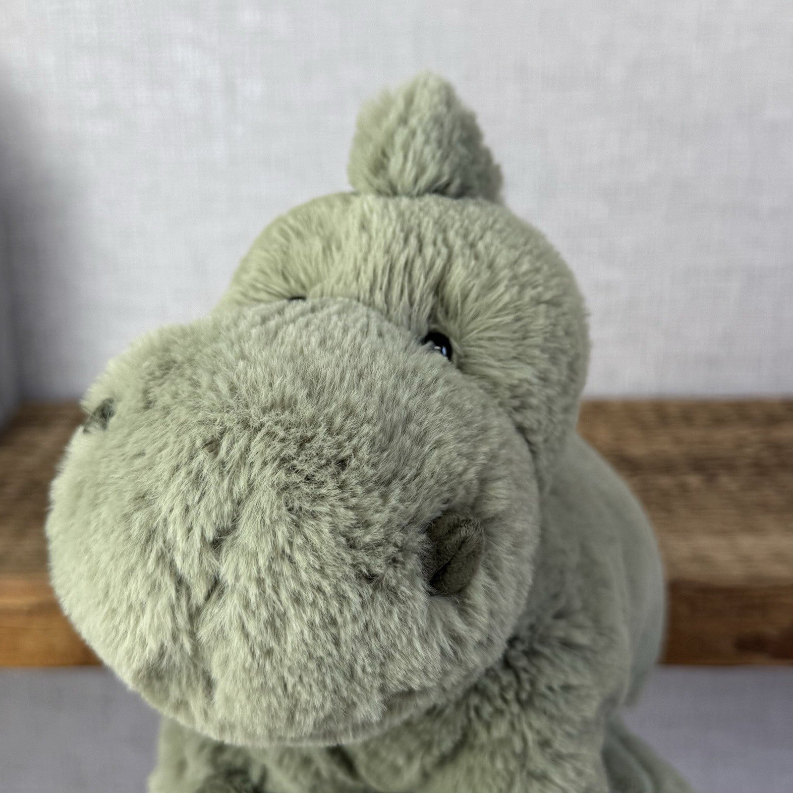 Jellycat Medium Huggady Dinosaur- Floppy Green Dino Plush Soft Toy Retired 10"