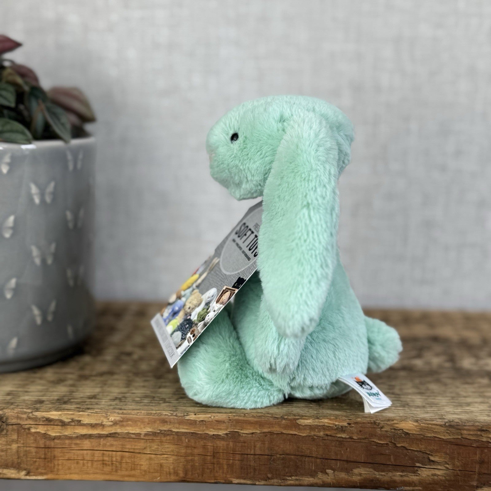 Jellycat Small Bashful Mint Bunny - Green Small Bashful Rabbit Rare, Retired 8"