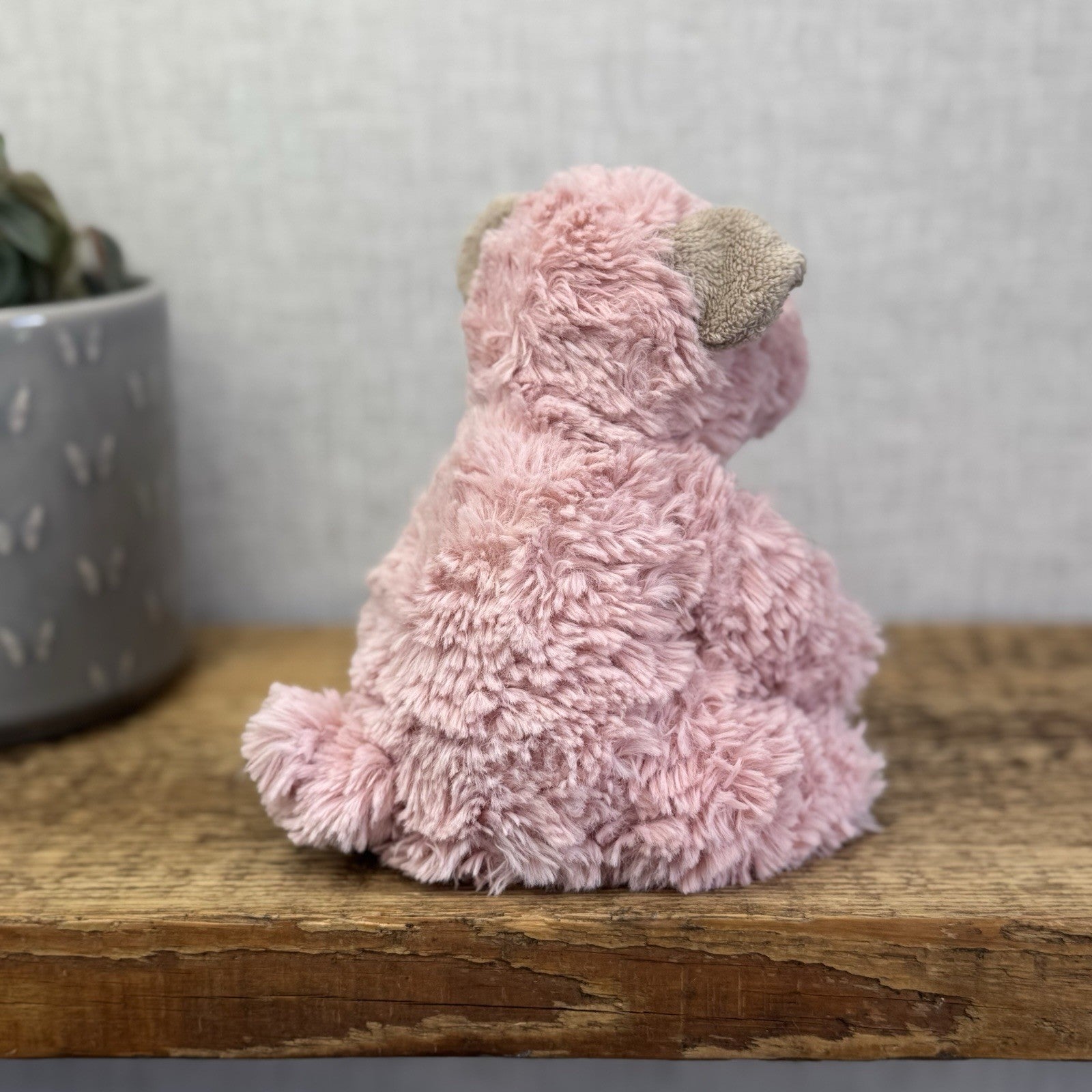 Jellycat Small Fuddles Pig - Pink Piglet Textured Beanie Retired Rare 8"