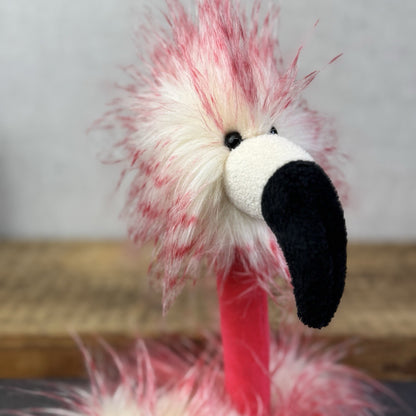 Jellycat Flora Flamingo - Large Fluffy Pink Bird Soft Toy Retired Rare 16"