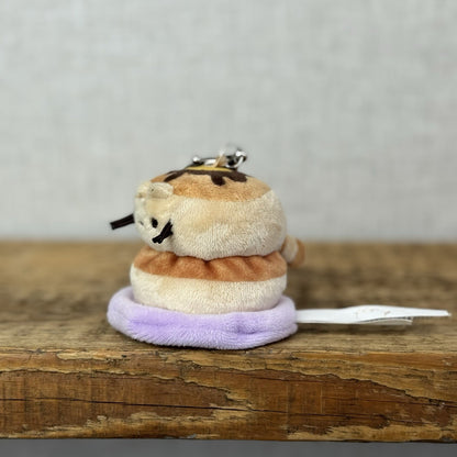 Gund Pusheen Cat - Breakfast Pancakes Blind Series Keychain Cute NWOT 3"