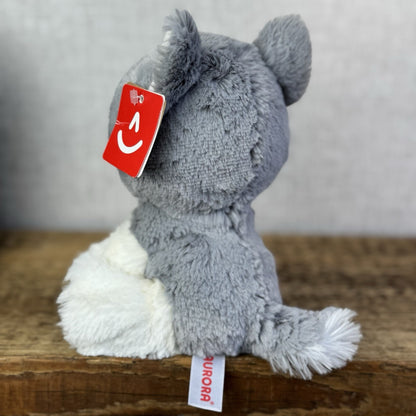Aurora Glitzy Tots Husky Dog Soft Toy - Mini Husky Plush Grey/white/silver New