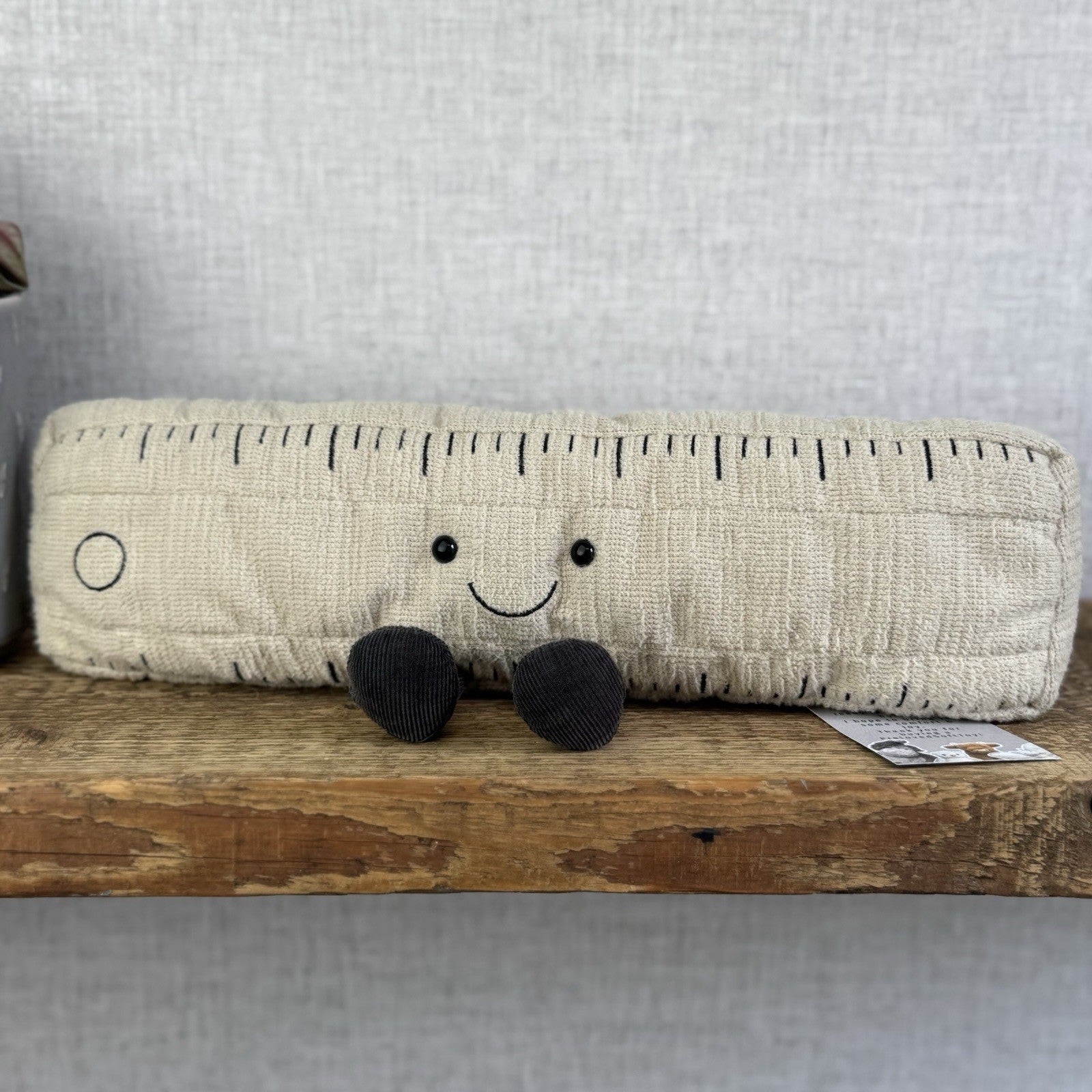 Jellycat Large Amuseable Ruler - Big Ruler Soft Toy Stationary Plush 12”