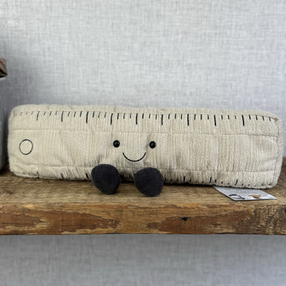 Jellycat Large Amuseable Ruler - Big Ruler Soft Toy Stationary Plush 12”