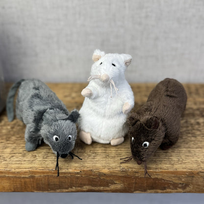 Ikea Gosig Mus Plush Mouse - Small Grey Mouse Soft Toy Discontinued Plush 4"