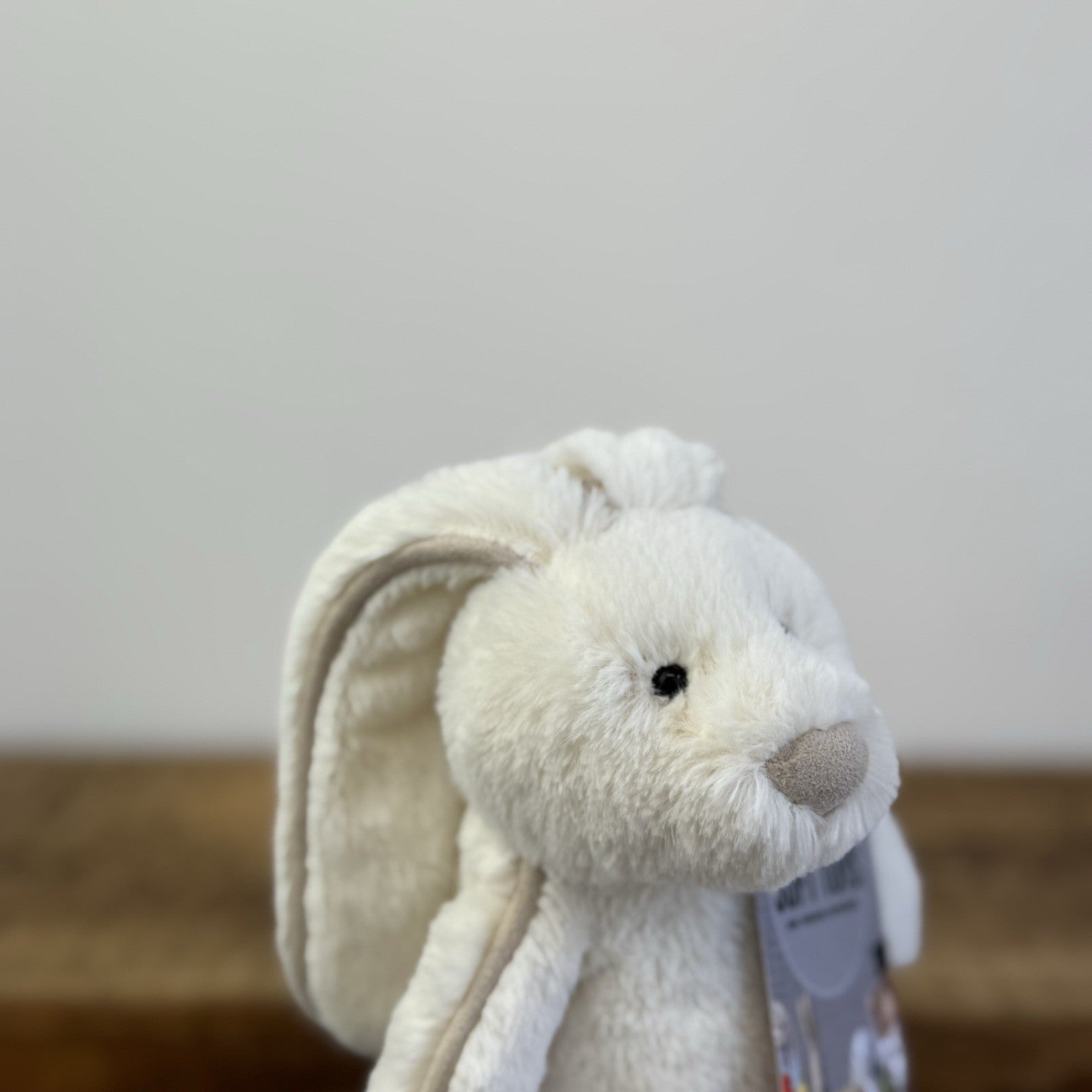 Jellycat Small Piper Bunny - White Retired Small Piped Bunny Rare NWOT 8"