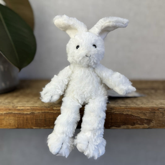 The Little White Company Tiny Bunny Tiny Pickles Bunny Rattle (Jellycat Collab)