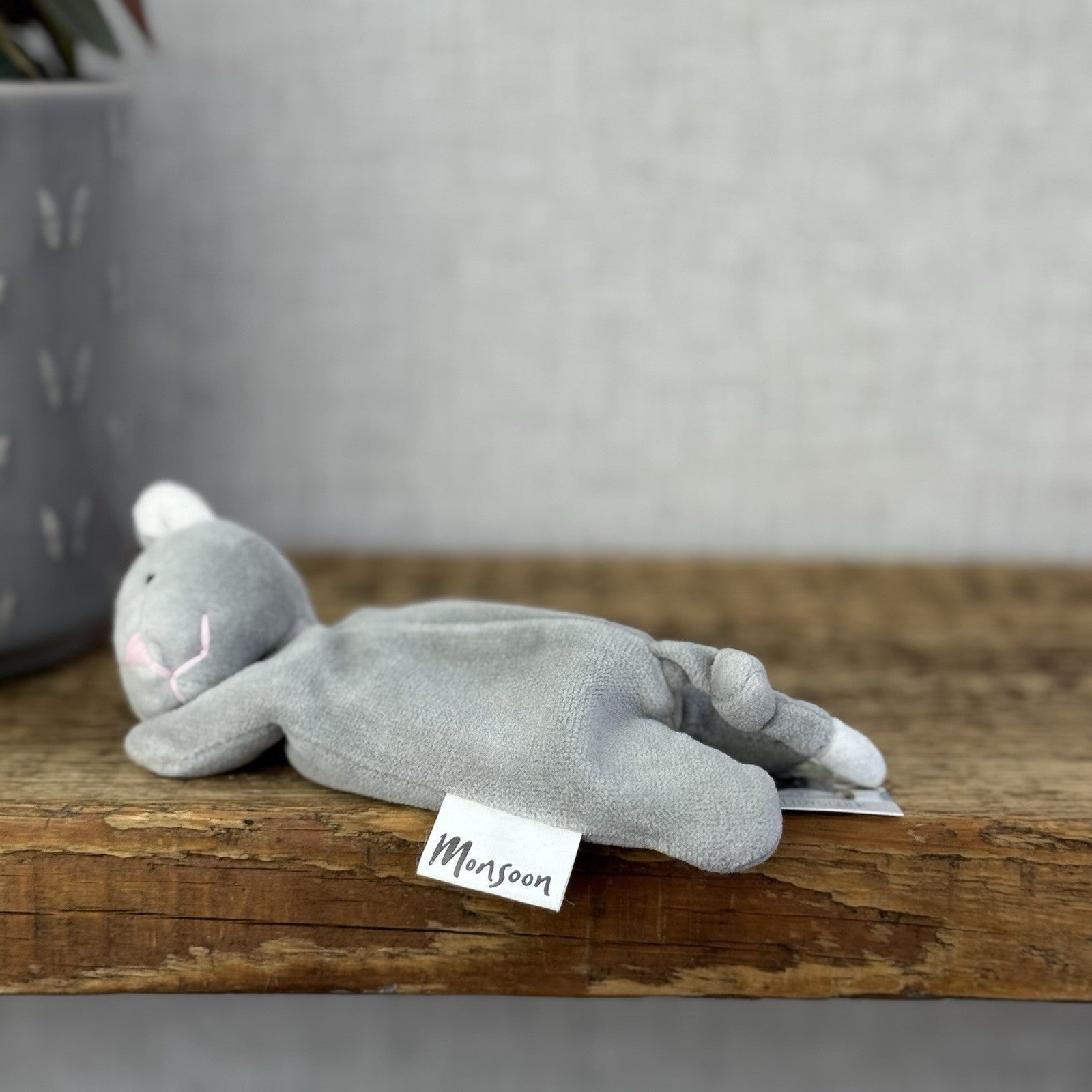 Monsoon Flower Flopsy Kitten (Jellycat Collaboration) Mini Cat Beanbag Plush 5”