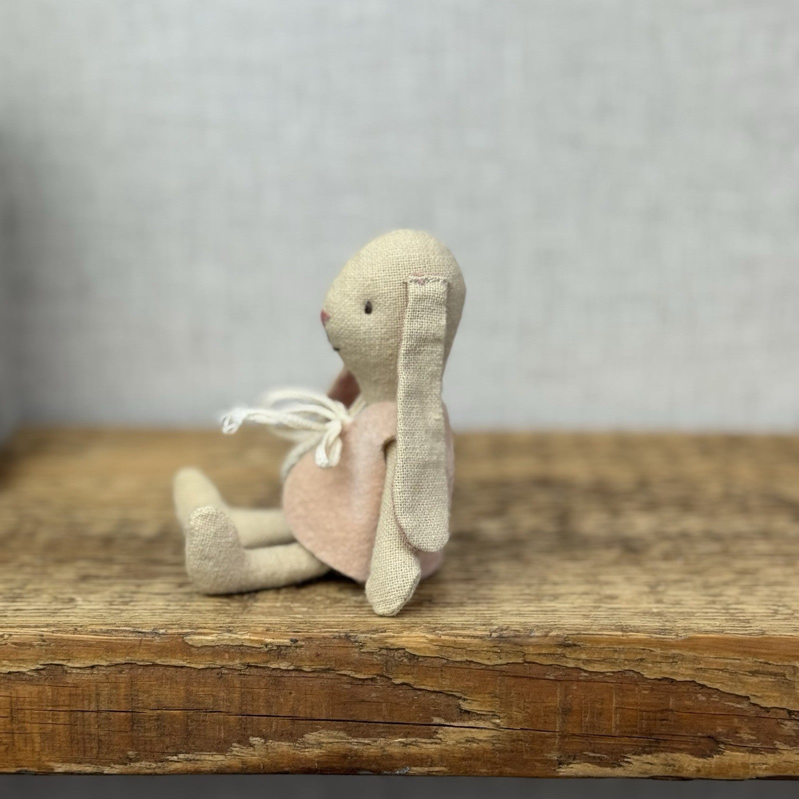 Maileg Mini Baby Bunny - Baby Bunny Rabbit In Floral Diaper & Gilet Retired 5"