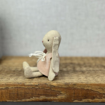 Maileg Mini Baby Bunny - Baby Bunny Rabbit In Floral Diaper & Gilet Retired 5"