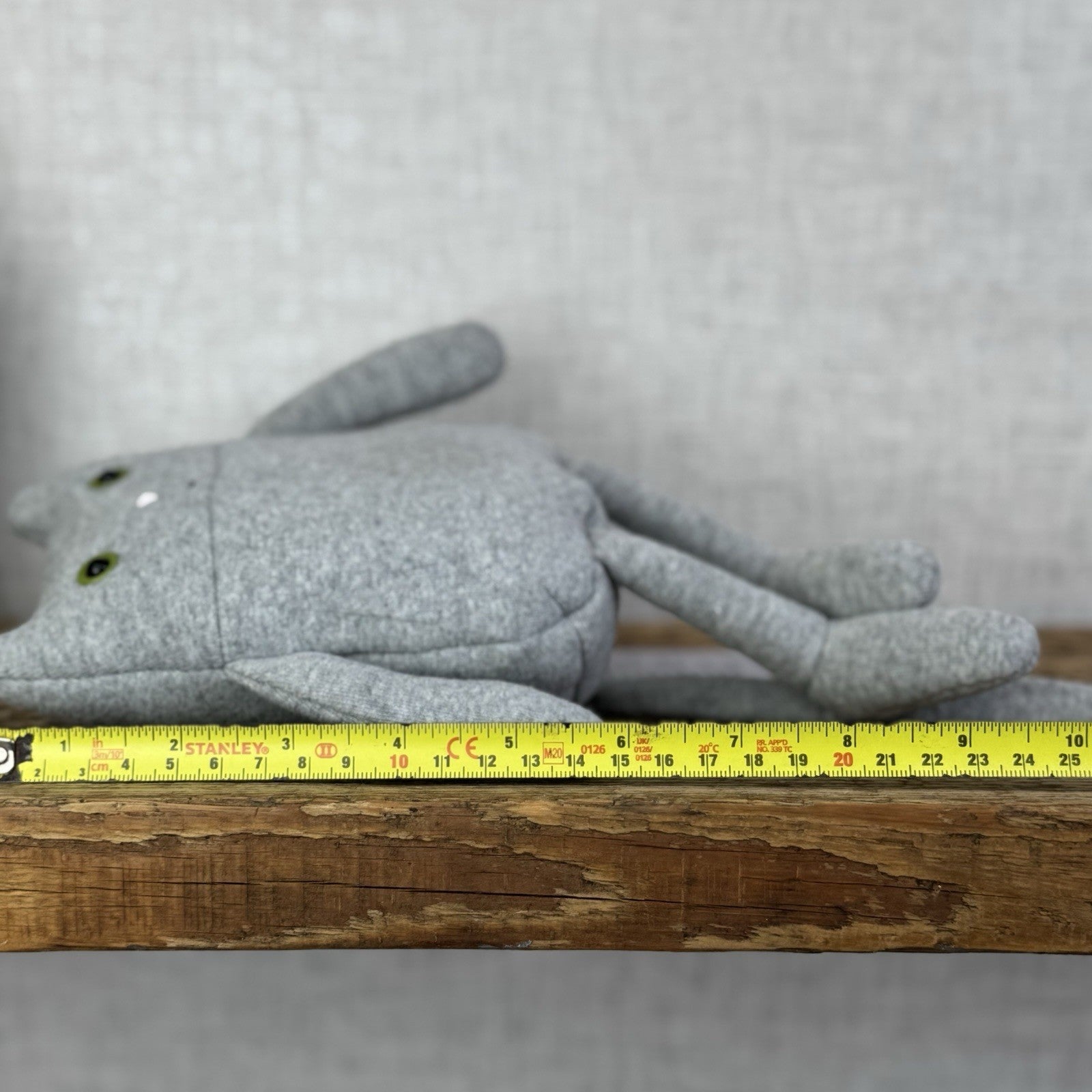 Jellycat Geek Cat - Grey Kitty Green Eyes - Retired Jellycat Kitten 10”