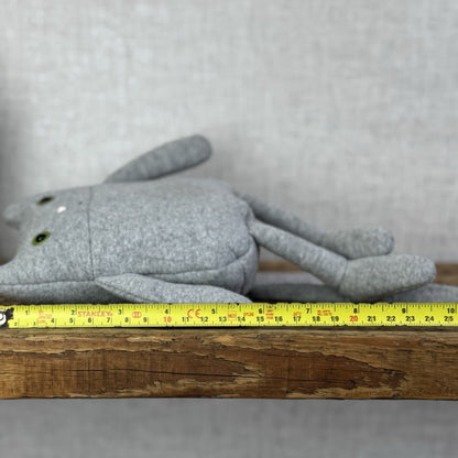 Jellycat Geek Cat - Grey Kitty Green Eyes - Retired Jellycat Kitten 10”