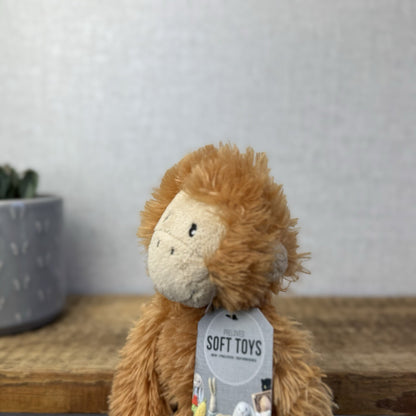 Marks & Spencers Small Cheeky Monkey  - Orange/Tan Orangutan Retired  - 7835230
