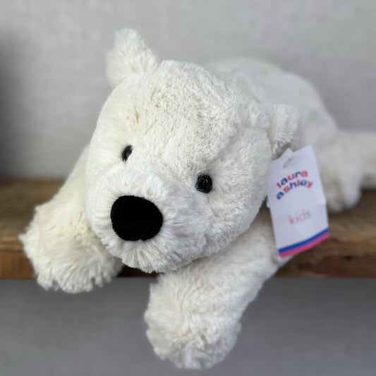 Jellycat Chilly Polar Bear (Laura Ashley Exclusive) Large Laying Polar Bear Plus