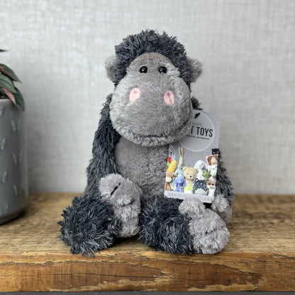 Jellycat Small Bunglie Monkey - Bunglie Grey Gorilla Vintage Soft Toy Rare 10"