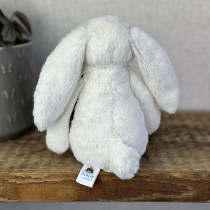 Jellycat Small Bashful Blossom Cream Bunny Berry - Cream Bunny Pink Ears NWOT 8”