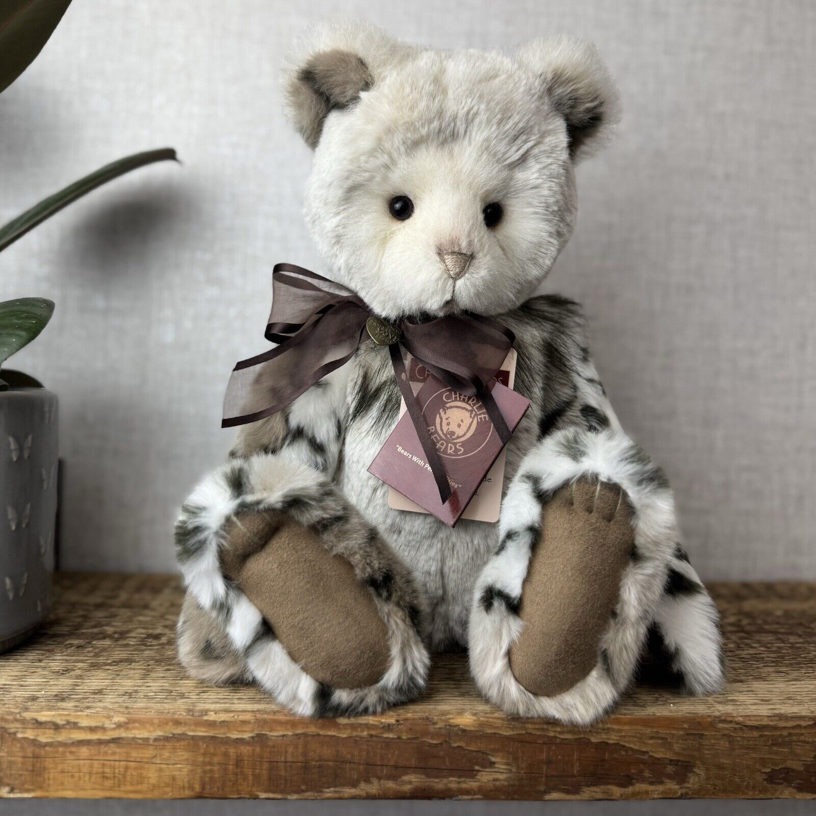 Charlie Bear Genevieve - Plumo Collection - Isabelle Lee Bear Neutral Bear 17”