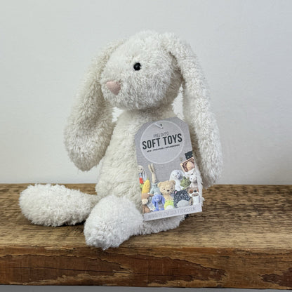 Jellycat Chou Chou Bunny White - Textured Floppy Ear White Bunny Rabbit Soft Toy