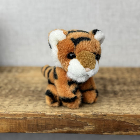 Russ Berrie Jungle Buddies Miniature Baby Bengal Tiger Soft Toy Vintage Pristine