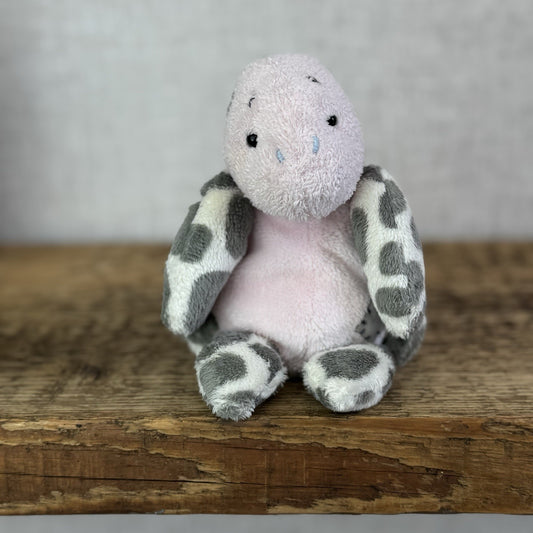 Blue Nose Friends Ocean The Turtle #99 - Pink/Grey Miniature Turtle Beanbag Toy