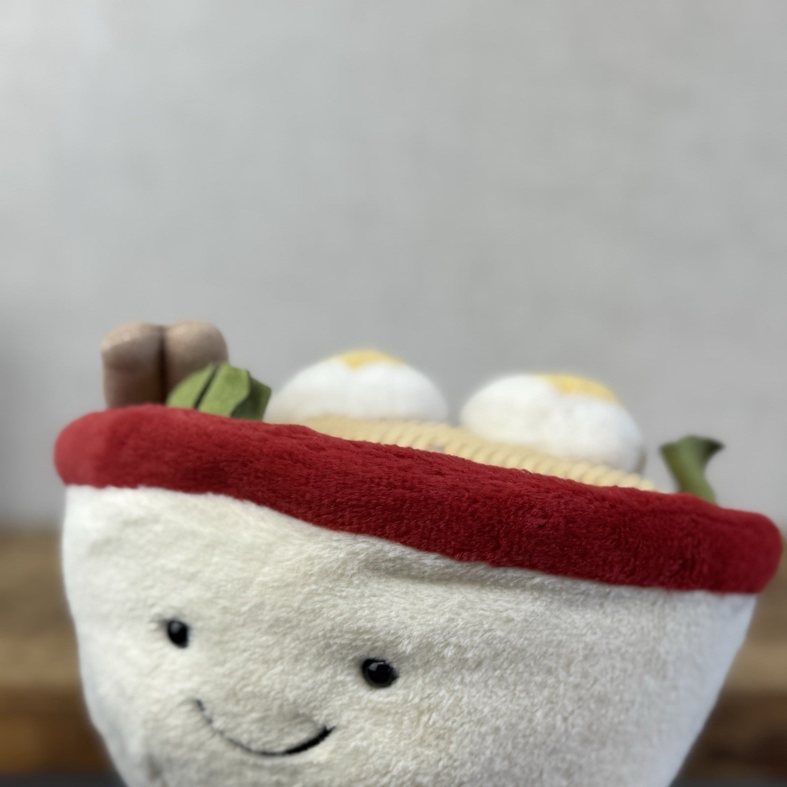 Jellycat Amuseable Ramen Bowl Retired - Bowl Noodles Food Plush Beanie NWOT 5"