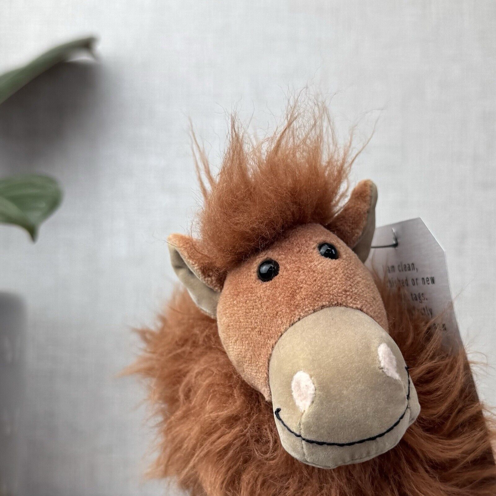 Jellycat Small Shaggy Pony - Small Standing Fluffy Hairy Pony Horse Vintage 5"