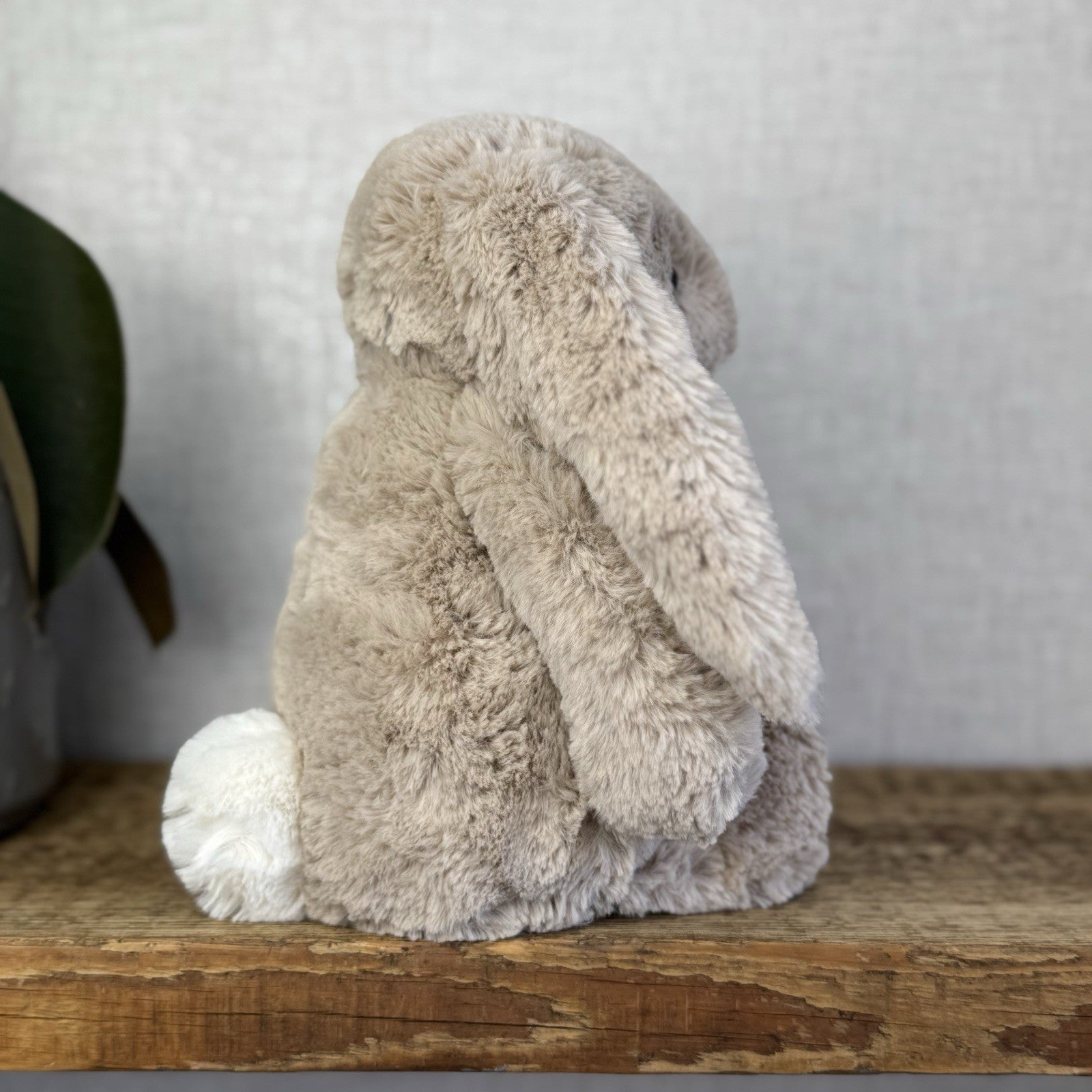 Jellycat Medium Bashful Bea Bunny - Beige Bunny With Floral Ears/feet Medium 12"