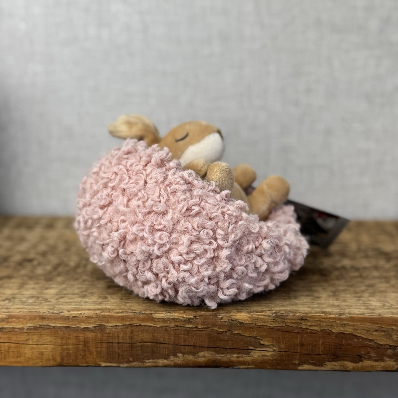 Jellycat Hibernating Bunny- Baby Sleeping Rabbit & Nest Soft Toy Plush Cute 5”