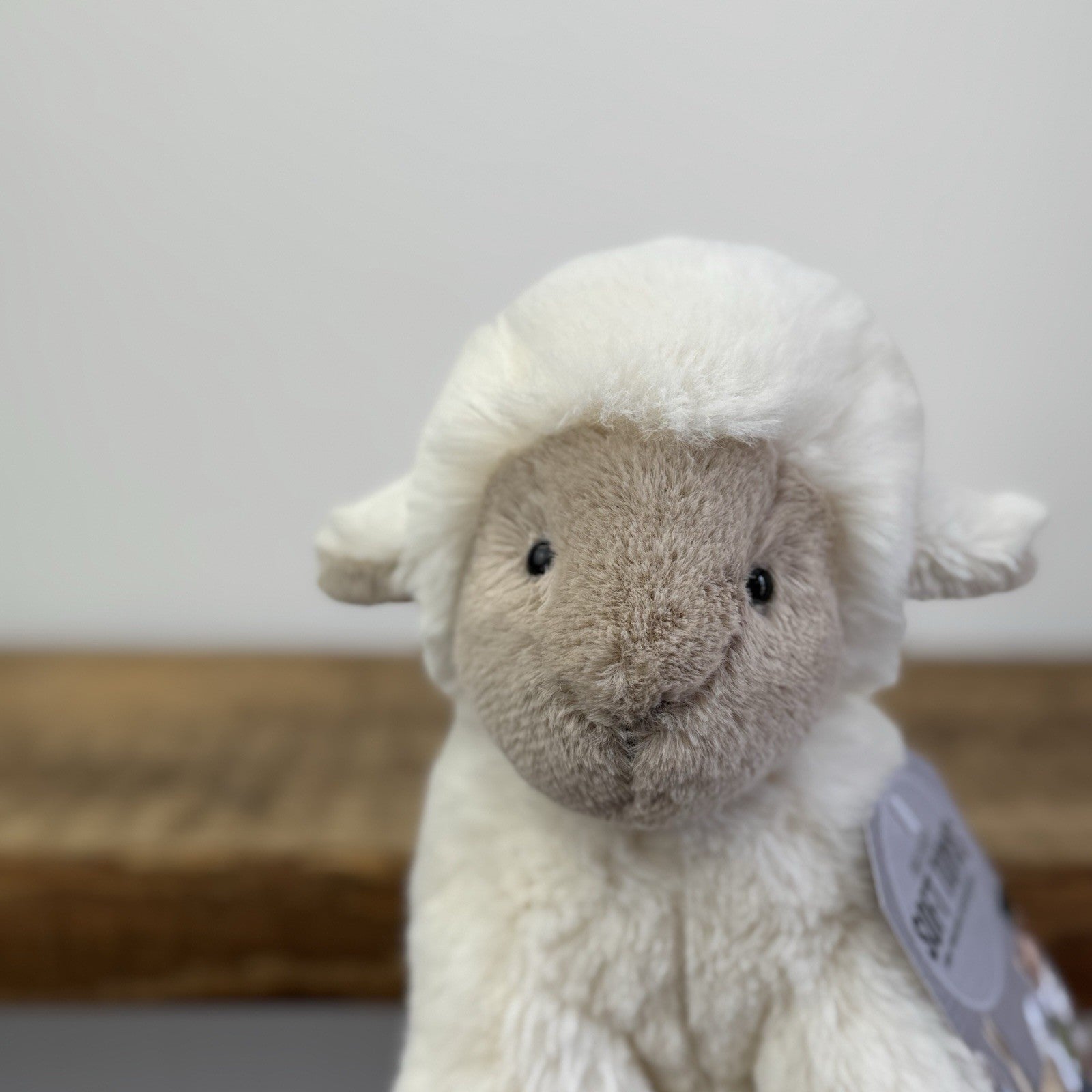 Jellycat Small Libby Lamb - Small Fluffy Lamb Soft Toy Sitting Retired 8"