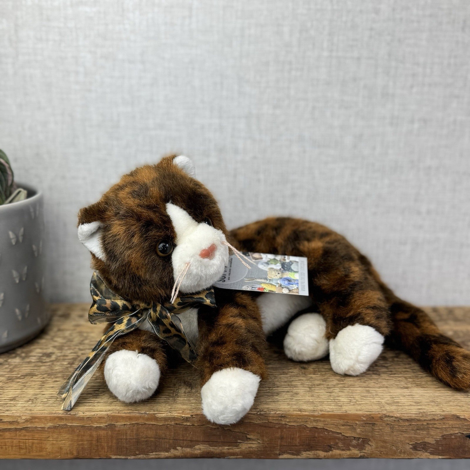 TY Classic Catalina Cat - Torti Brown/Black Ty Beanie Baby Cat Medium 2006