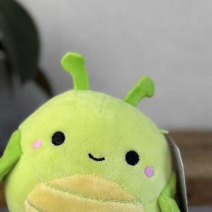 Squishmallow 5" Pilar The Grasshopper Small Green Bug Soft Toy Squishmallow