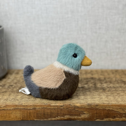 Jellycat Birdling Duck - Mallard Pocket Size Fluffy Bird Plush Retired 5" (#2)