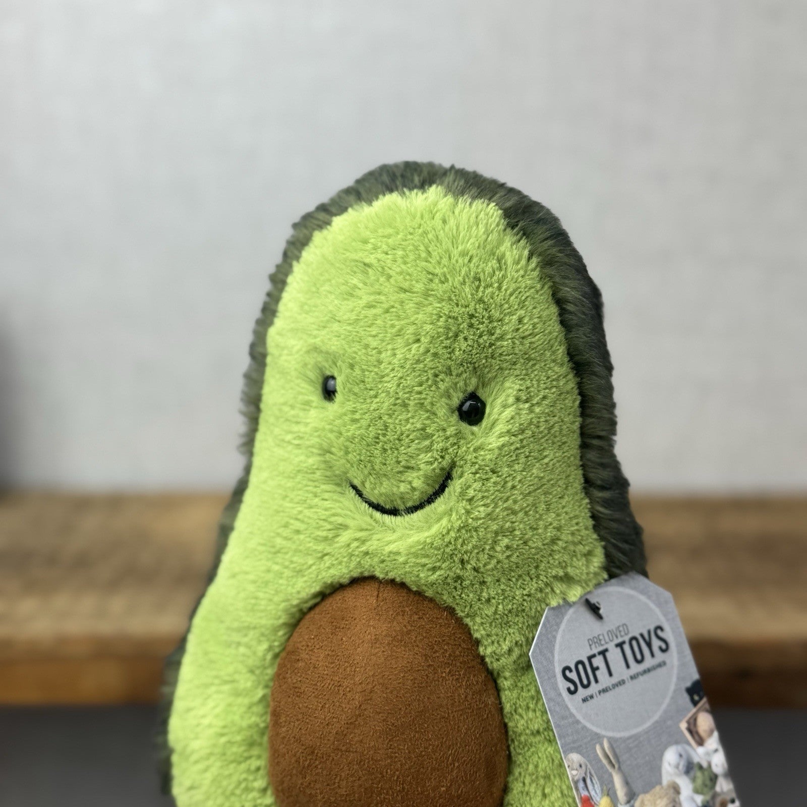 Jellycat Amuseable Avocado Medium - Soft Toy Food Play Green Fluffy Avocado 12”