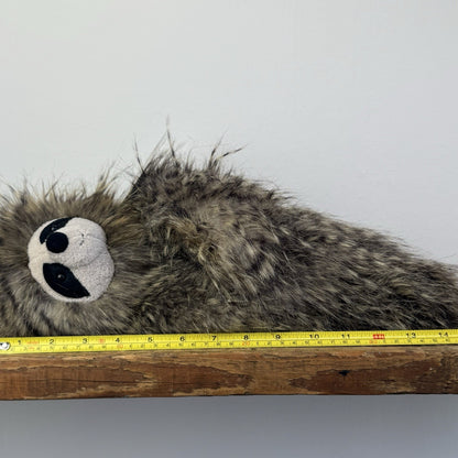 Jellycat Cyril Sloth - Fluffy Grey/brown Sloth Soft Toy Retired Rare Beanie 14”