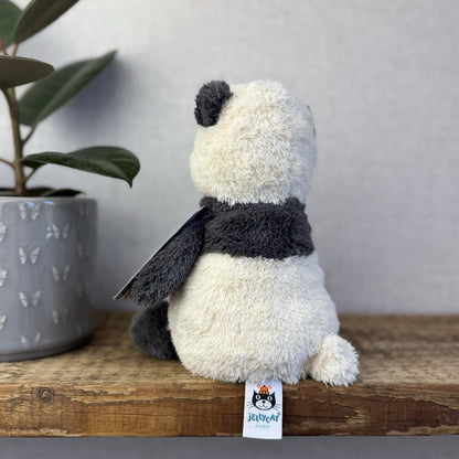 Jellycat Peanut Panda - Medium Peanut Scruffy Small Chubby Panda Plush Beanie 8”
