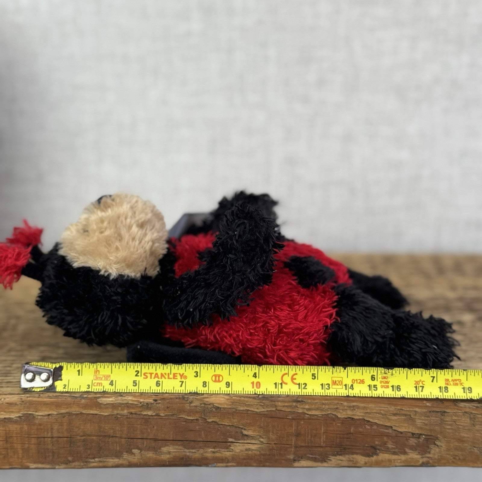 Jellycat Bunglie Tot Leila Ladybird 7”- Beanie  Plush Retired Rare (Repaired)