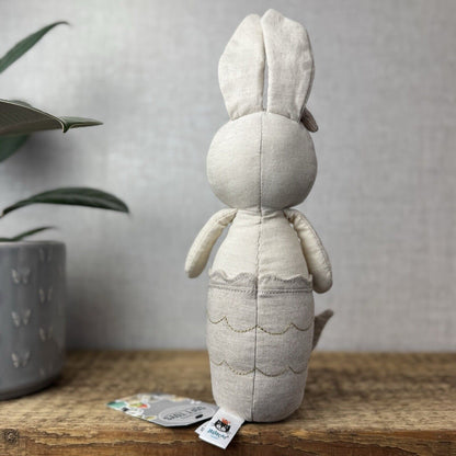 Jellycat Cream MerBunny - Mermaid Bunny Linen Beanie Plush Medium Soft Toy 12"